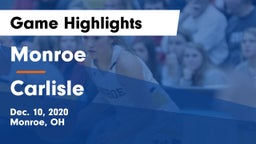 Monroe  vs Carlisle  Game Highlights - Dec. 10, 2020