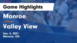 Monroe  vs Valley View  Game Highlights - Jan. 4, 2021