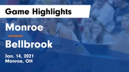 Monroe  vs Bellbrook  Game Highlights - Jan. 14, 2021