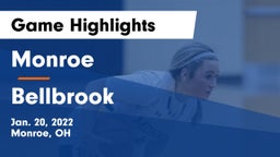 Monroe  vs Bellbrook  Game Highlights - Jan. 20, 2022