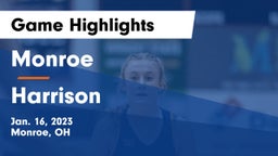 Monroe  vs Harrison  Game Highlights - Jan. 16, 2023