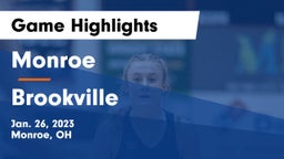 Monroe  vs Brookville  Game Highlights - Jan. 26, 2023