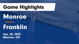 Monroe  vs Franklin  Game Highlights - Jan. 28, 2023