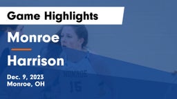 Monroe  vs Harrison  Game Highlights - Dec. 9, 2023