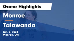 Monroe  vs Talawanda  Game Highlights - Jan. 6, 2024