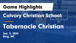 Calvary Christian School vs Tabernacle Christian Game Highlights - Jan. 5, 2024