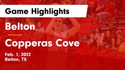 Belton  vs Copperas Cove  Game Highlights - Feb. 1, 2022