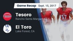 Recap: Tesoro  vs. El Toro  2017
