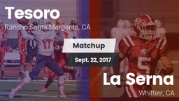 Matchup: Tesoro  vs. La Serna  2017