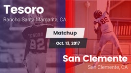 Matchup: Tesoro  vs. San Clemente  2017
