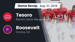 Recap: Tesoro  vs. Roosevelt  2018