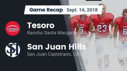 Recap: Tesoro  vs. San Juan Hills  2018