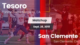 Matchup: Tesoro  vs. San Clemente  2018