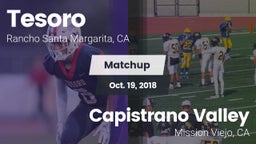 Matchup: Tesoro  vs. Capistrano Valley  2018