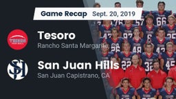 Recap: Tesoro  vs. San Juan Hills  2019