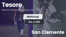 Matchup: Tesoro  vs. San Clemente 2019