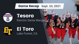 Recap: Tesoro  vs. El Toro  2021