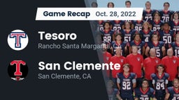 Recap: Tesoro  vs. San Clemente  2022