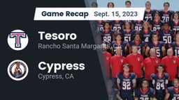 Recap: Tesoro  vs. Cypress  2023
