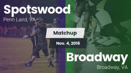 Matchup: Spotswood High vs. Broadway  2016