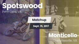 Matchup: Spotswood High vs. Monticello  2017