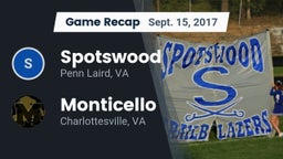 Recap: Spotswood  vs. Monticello  2017