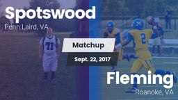 Matchup: Spotswood High vs. Fleming  2017