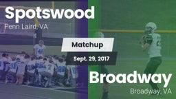 Matchup: Spotswood High vs. Broadway  2017