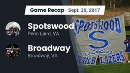 Recap: Spotswood  vs. Broadway  2017