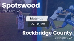 Matchup: Spotswood High vs. Rockbridge County  2017