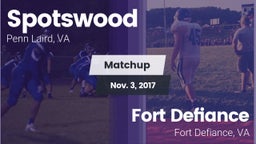 Matchup: Spotswood High vs. Fort Defiance  2017