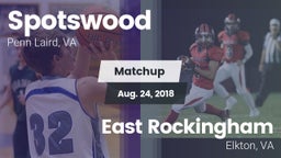 Matchup: Spotswood High vs. East Rockingham  2018