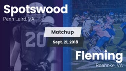 Matchup: Spotswood High vs. Fleming  2018