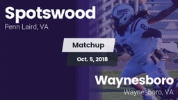 Matchup: Spotswood High vs. Waynesboro  2018