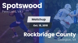 Matchup: Spotswood High vs. Rockbridge County  2018