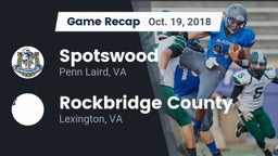 Recap: Spotswood  vs. Rockbridge County  2018