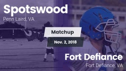 Matchup: Spotswood High vs. Fort Defiance  2018