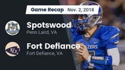 Recap: Spotswood  vs. Fort Defiance  2018