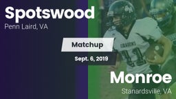Matchup: Spotswood High vs. Monroe  2019