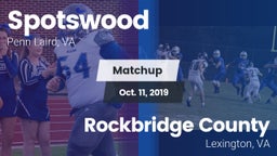 Matchup: Spotswood High vs. Rockbridge County  2019