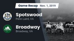 Recap: Spotswood  vs. Broadway  2019