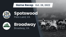Recap: Spotswood  vs. Broadway  2022