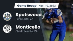 Recap: Spotswood  vs. Monticello  2023