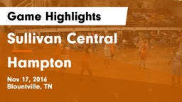 Sullivan Central  vs Hampton  Game Highlights - Nov 17, 2016