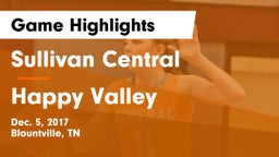 Sullivan Central  vs Happy Valley   Game Highlights - Dec. 5, 2017