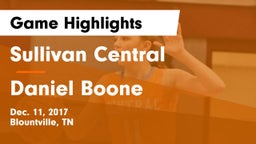 Sullivan Central  vs Daniel Boone  Game Highlights - Dec. 11, 2017