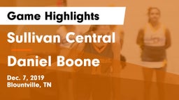 Sullivan Central  vs Daniel Boone  Game Highlights - Dec. 7, 2019