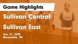 Sullivan Central  vs Sullivan East  Game Highlights - Jan. 21, 2020