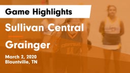 Sullivan Central  vs Grainger  Game Highlights - March 2, 2020