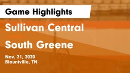 Sullivan Central  vs South Greene  Game Highlights - Nov. 21, 2020